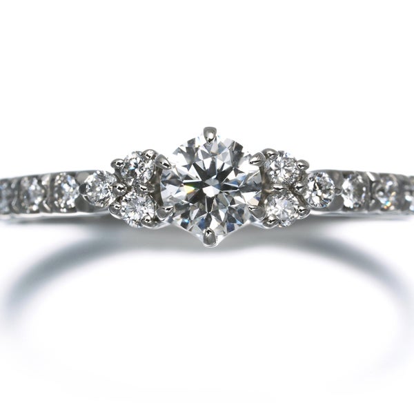 スタージュエリー リング  ダイヤ 0.207ct/0.12ct  9号 Pt950 