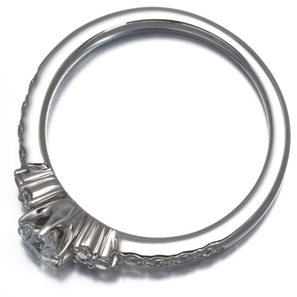 スタージュエリー リング  ダイヤ 0.207ct/0.12ct  9号 Pt950 
