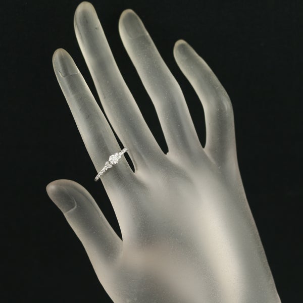 スタージュエリー リング  ダイヤ 0.207ct/0.12ct  9号 Pt950 
