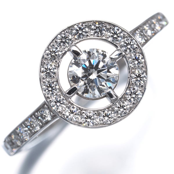ベリテ リング  ダイヤ 0.317ct/0.26ct  サークル 11号 K18WG 