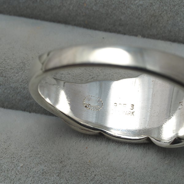 ジョージジェンセン リング  ムーンストーン 360 コルツァウ OLE KORTZAU 17号 シルバー925 