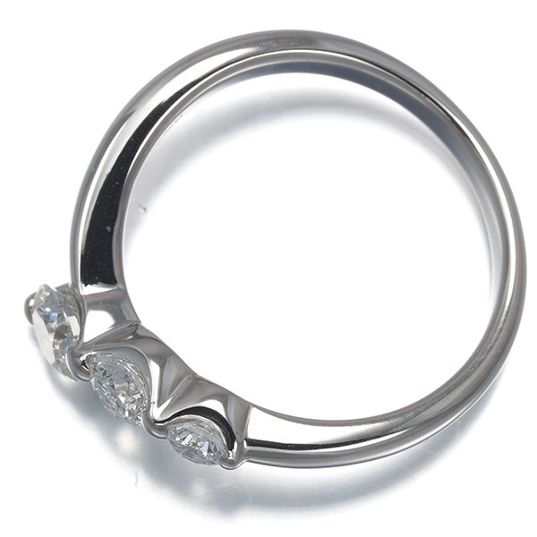 タサキ リング  ダイヤ 0.59ct  トリロジー 10号 Pt900 