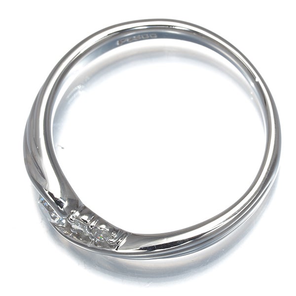  ダイヤ 0.26ct ウェーブ 5P  リング Pt900 