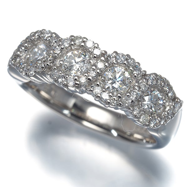  ダイヤ 0.84ct スパイラル  リング Pt900 