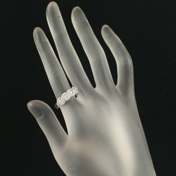  ダイヤ 0.84ct スパイラル  リング Pt900 