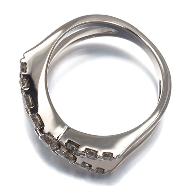 カシケイ リング ダイヤ 1.00ct ネイキッド 11.5号 K18BG 