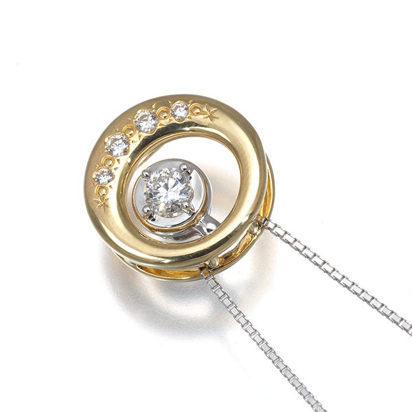 タサキ ネックレス  ダイヤ 0.15ct/0.06ct  3WAY K18YG/WG 