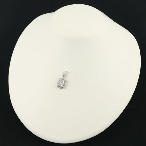  ダイヤ 1.00ct バゲット 2種カット クラシック  ペンダントトップ Pt900 