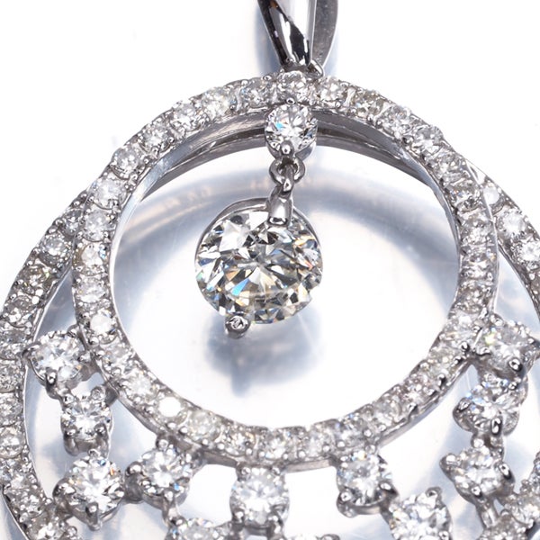  ダイヤ 0.336ct/0.83ct   ペンダントトップ K18WG 