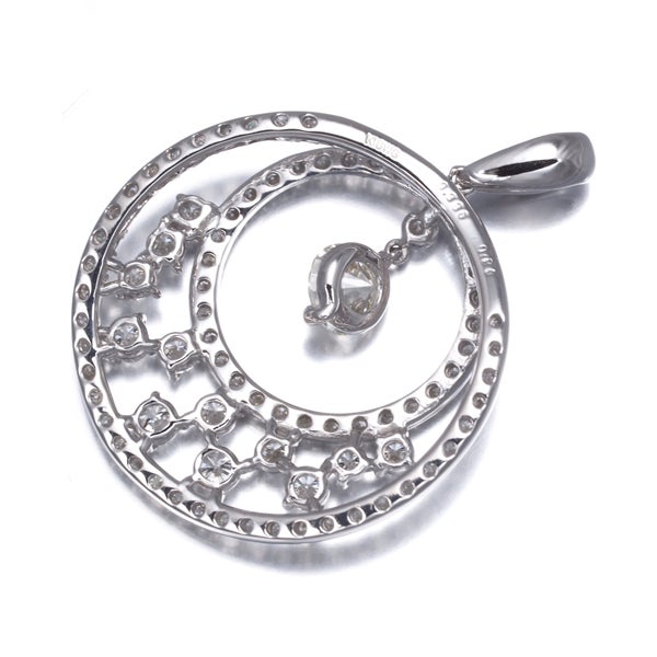  ダイヤ 0.336ct/0.83ct   ペンダントトップ K18WG 
