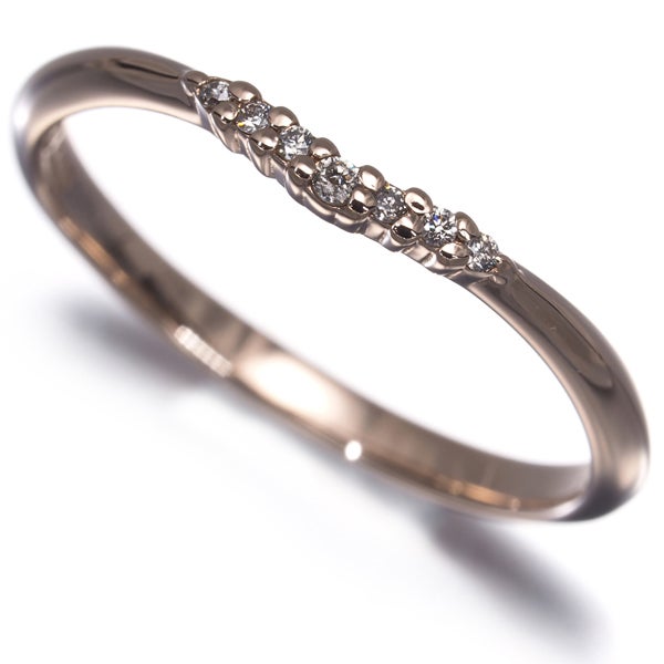 キッス リング  ダイヤ 0.03ct  11号 K10PG 