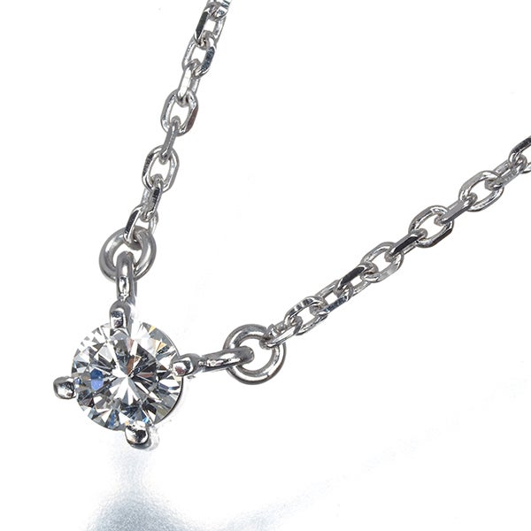 タサキ ネックレス  ダイヤ 0.28ct  一粒 Pt 
