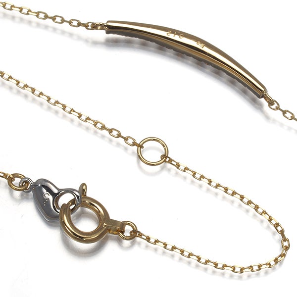 セイレーンアズーロ ネックレス  ダイヤ 0.12ct  カーブ K18YG/WG 