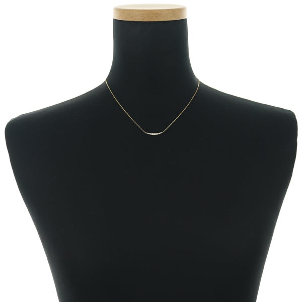 セイレーンアズーロ ネックレス  ダイヤ 0.12ct  カーブ K18YG/WG 