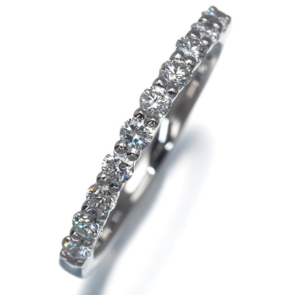 ヴァンドーム リング  ダイヤ 0.30ct  ハーフエタニティ 9号 Pt950 