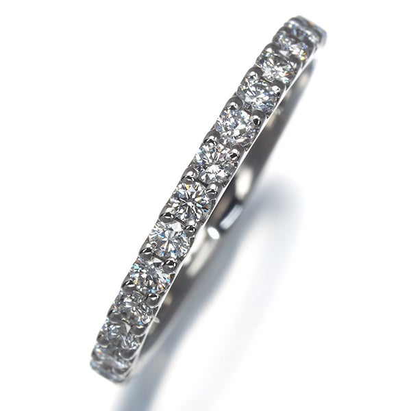 スタージュエリー リング  ダイヤ 0.30ct  ハーフエタニティ 8号 Pt950 