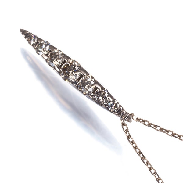 カシケイ ネックレス  ダイヤ 0.40ct ネイキッド  K18BG 