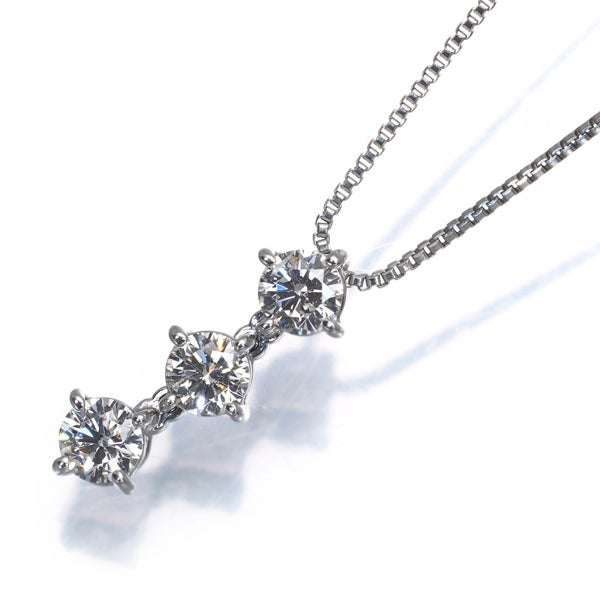 ヴァンドーム ネックレス  ダイヤ 0.58ct 3P Pt950/Pt850 