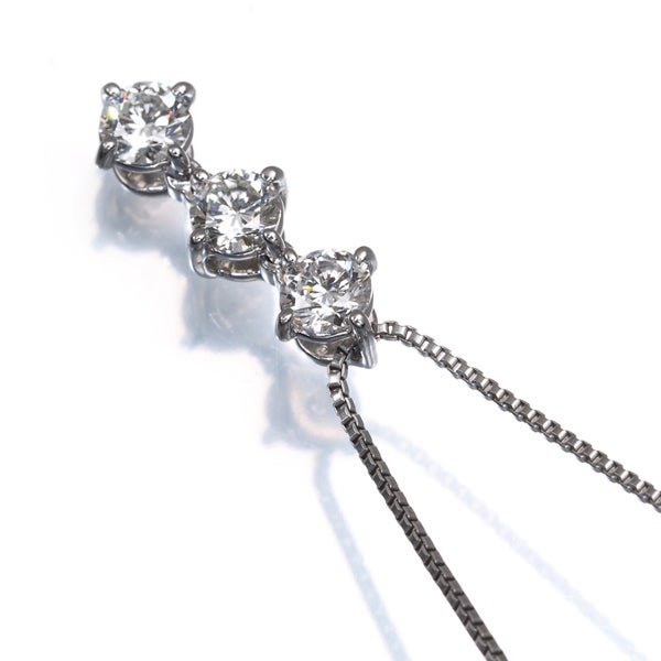 ヴァンドーム ネックレス  ダイヤ 0.58ct 3P Pt950/Pt850 