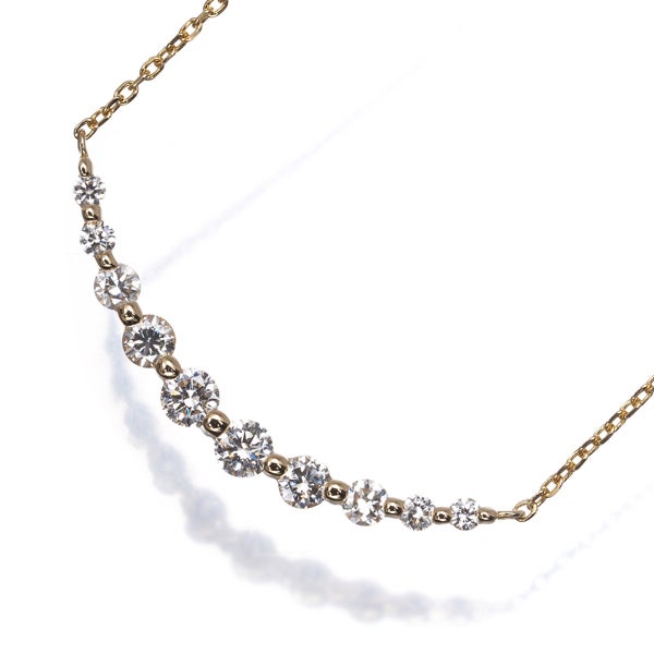 ヴァンドーム ネックレス  ダイヤ 0.45ct リュール  K18YG 