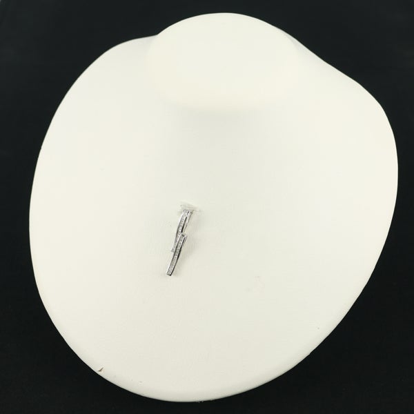  ダイヤ 0.30ct テーパーバゲットカット  ペンダントトップ K18WG 