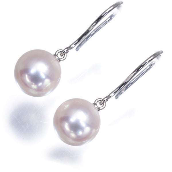 ミキモト ピアス  アコヤ真珠 8.4mm  フック 一粒 K18WG 