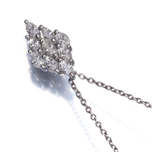 スワ ネックレス  ダイヤ 0.50ct マーキスカット  Pt950 