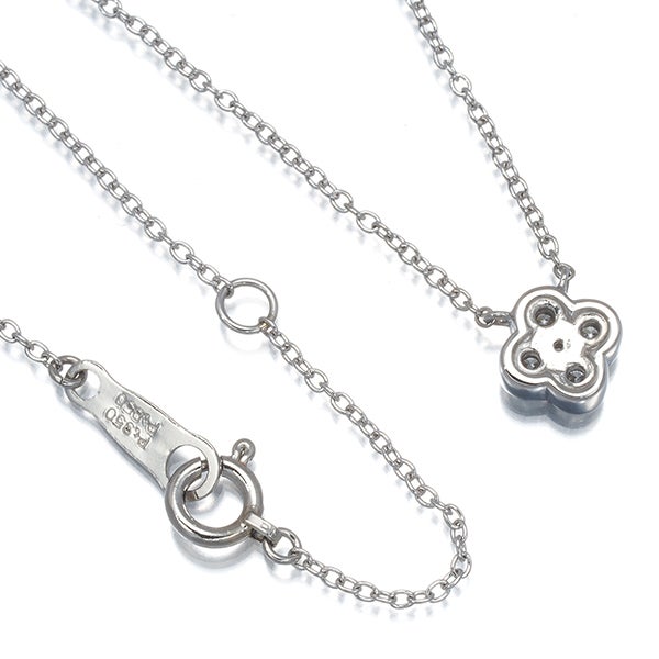 ヴァンドーム ネックレス  ダイヤ 0.17ct  フラワー Pt950/Pt850 