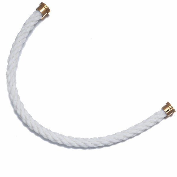 フレッド ブレスレット用コード   フォース10 LM ホワイト 14刻印 SS/テキスタイルケーブル 