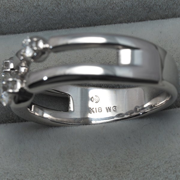 タサキ リング  ダイヤ 0.37ct  17.5号 K18WG 
