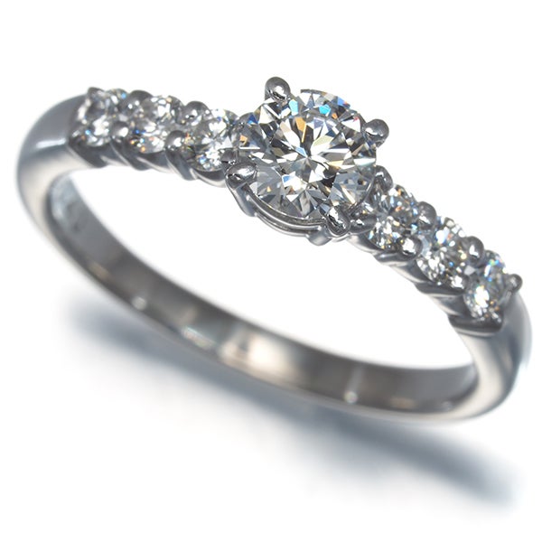 タサキ リング  ダイヤ 0.40ct/0.27ct  ソリティア 12号 Pt1000 鑑定書
