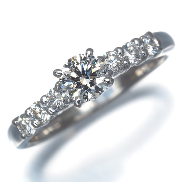 タサキ リング  ダイヤ 0.40ct/0.27ct  ソリティア 12号 Pt1000 鑑定書