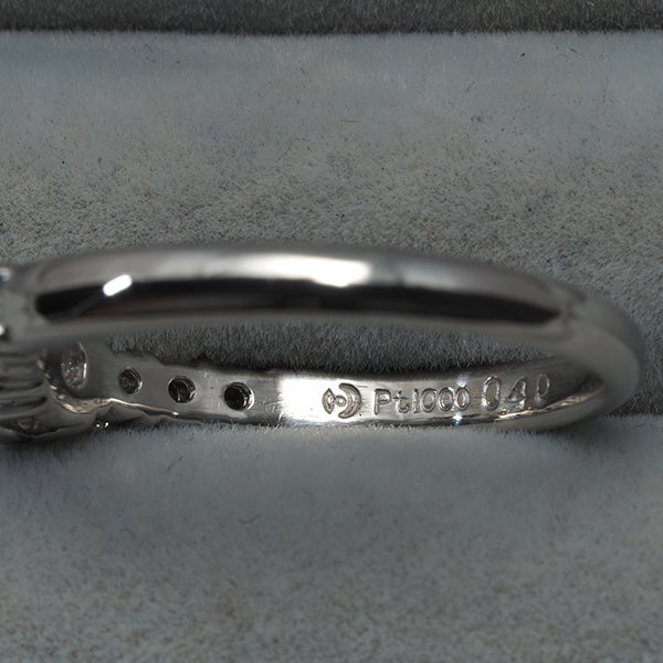 タサキ リング  ダイヤ 0.40ct/0.27ct  ソリティア 12号 Pt1000 鑑定書