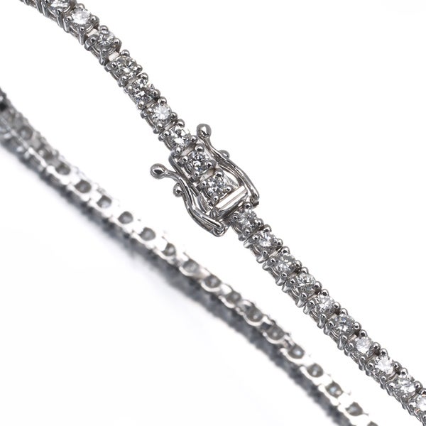  ダイヤ 2.00ct テニス  ブレスレット K18WG 