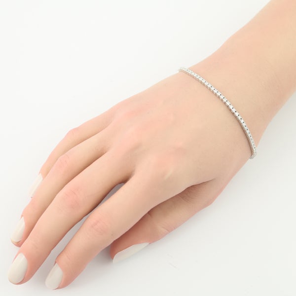  ダイヤ 2.00ct テニス  ブレスレット K18WG 