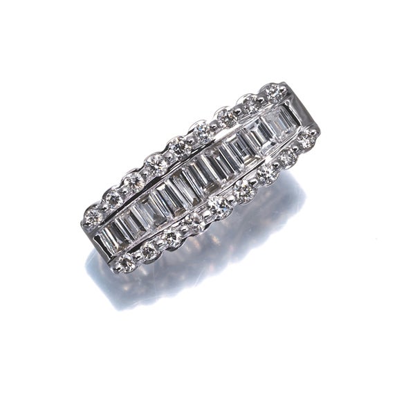  ダイヤ 0.50ct 2種カット  ペンダントトップ K18WG 