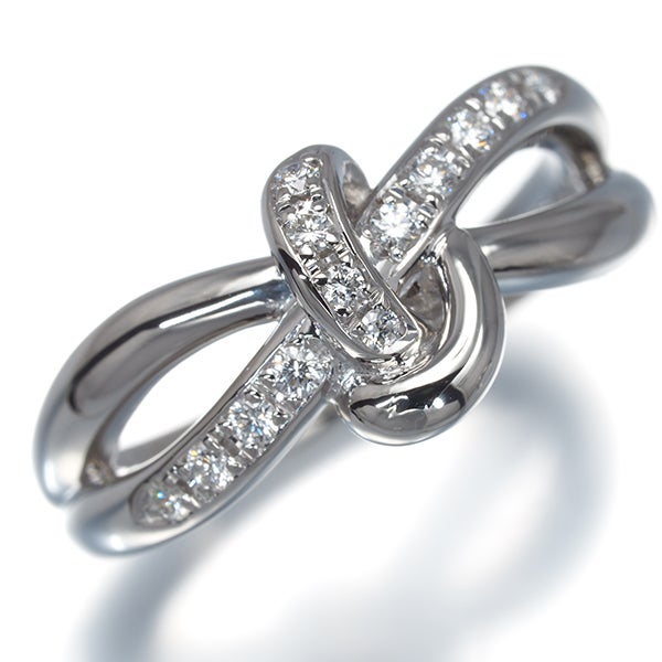 タサキ リング  ダイヤ 0.13ct  透かし 11.5号 Pt900 