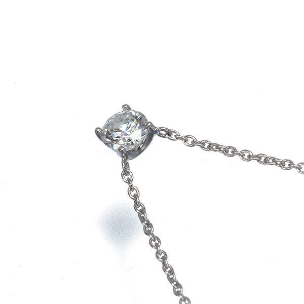ヴァンドーム ネックレス  ダイヤ 0.27ct  一粒 Pt950/Pt850 