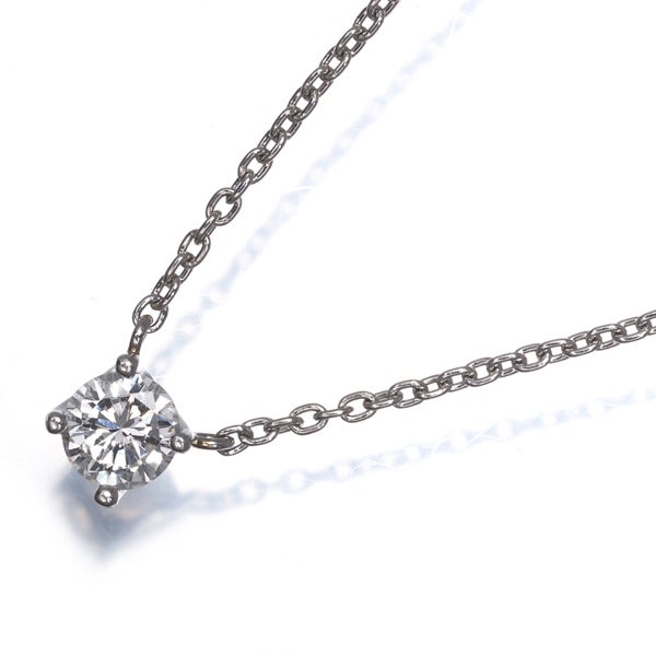 ヴァンドーム ネックレス  ダイヤ 0.18ct  一粒 Pt950/Pt850 