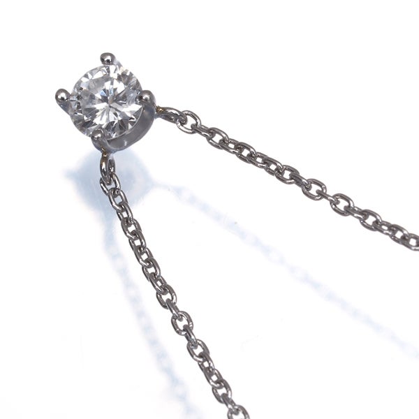 ヴァンドーム ネックレス  ダイヤ 0.18ct  一粒 Pt950/Pt850 