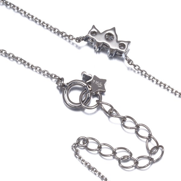 スタージュエリー ネックレス  ダイヤ 0.16ct  3P Pt950 