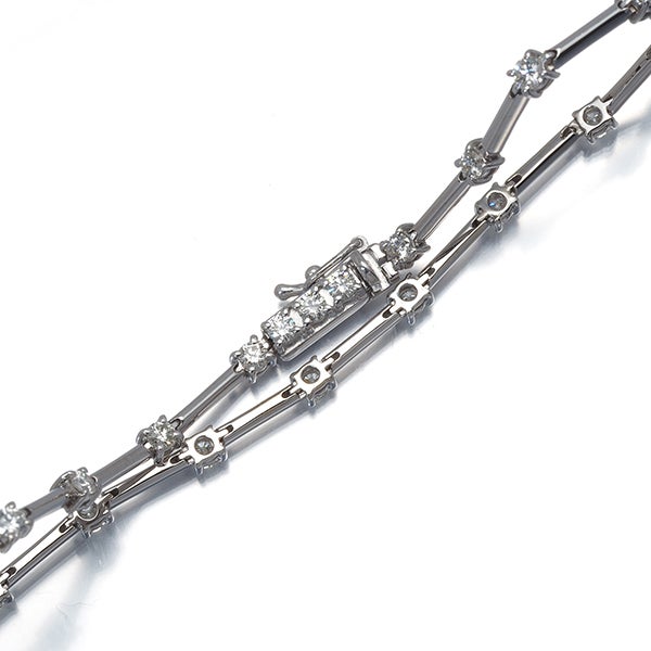 タサキ ブレスレット  ダイヤ 1.00ct  ステーション K18WG 