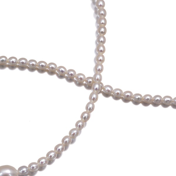 ミキモト ネックレス ベビー 淡水真珠 3.5-7.2mm   K18YG 