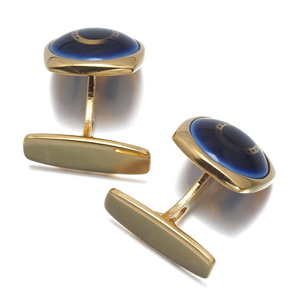 ジョージジェンセン カフス    ホースシュー ロイヤルコペンハーゲン シルバー925/陶器 