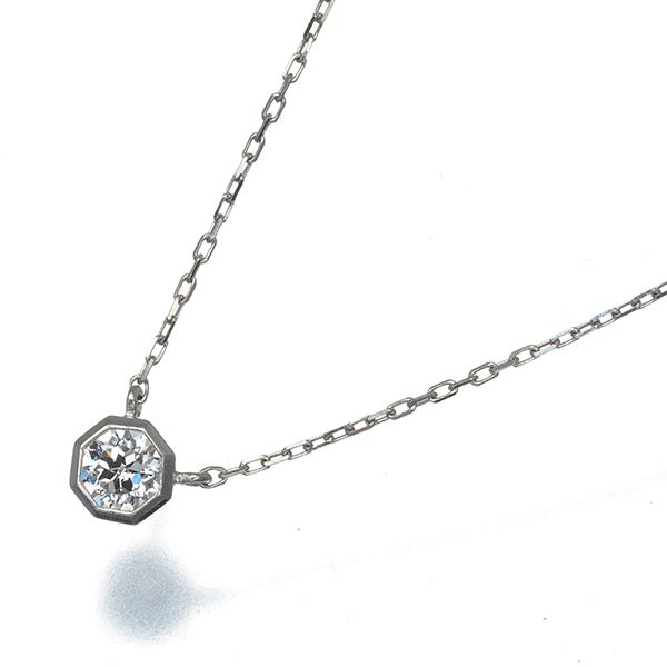 ヴァンドーム ネックレス  ダイヤ 0.16ct D SI１  一粒 Pt950/Pt850 保証書