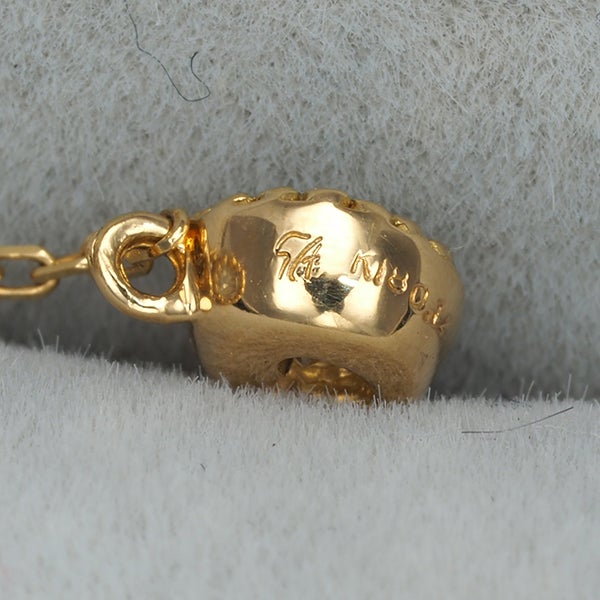 セイレーンアズーロ ピアス  ダイヤ 0.14ct/0.14ct  ミルグレイン K18YG 