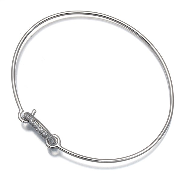 エルメス ブレスレット  ダイヤ 0.32ct ロンドシェーヌダンクル SH バングル K18WG 