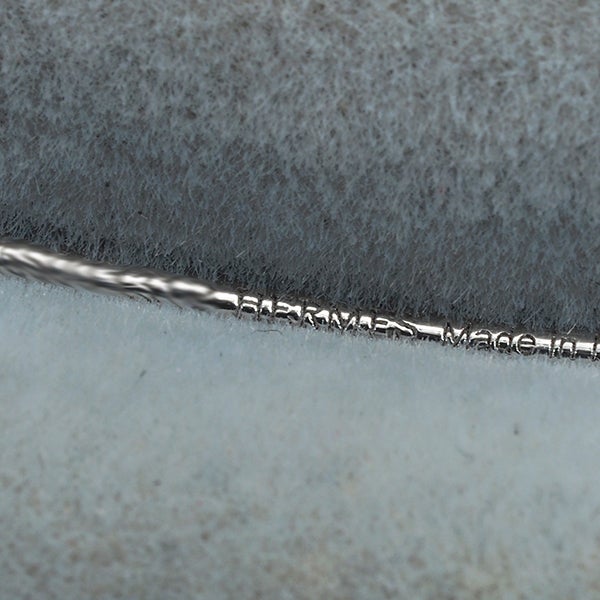 エルメス ブレスレット  ダイヤ 0.32ct ロンドシェーヌダンクル SH バングル K18WG 