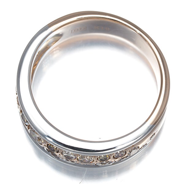カシケイ リング ブラウン&クリア ダイヤ 0.85ct メランジェ 13号 K18WG/PG 