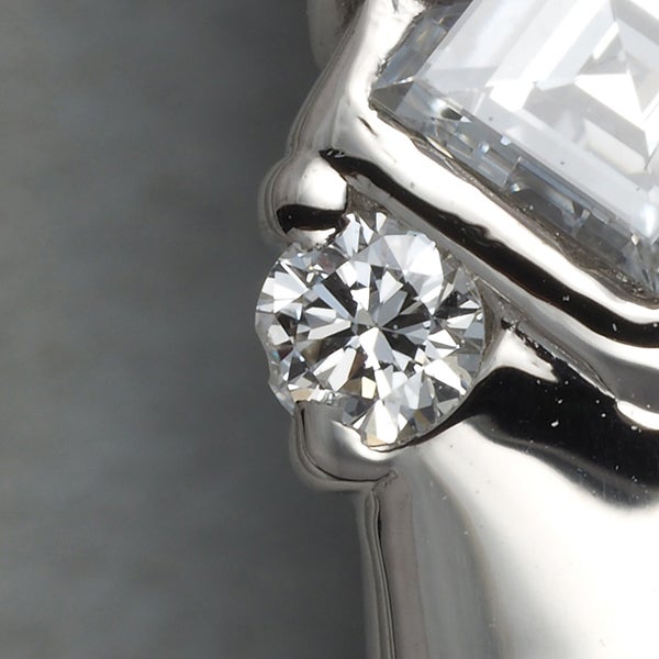 ミキモト リング  ダイヤ 1.02ct  スクエア 2種カット 11号 Pt950 